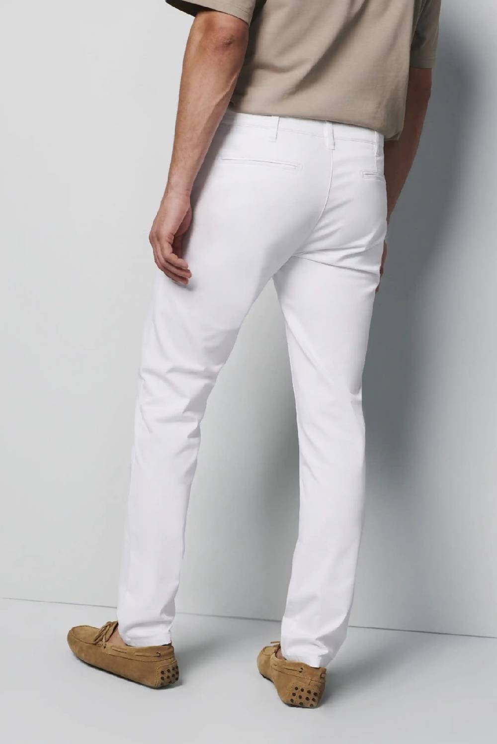 Meyer Pantalone regular fit bianco cotone bio stretch m5 by meyer Acquista Ora