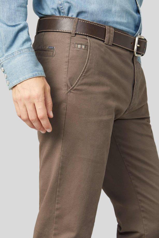 Meyer Pantalone color pietra meyer in cotone stretch drop quattro comfort fit Promozione Limitata
