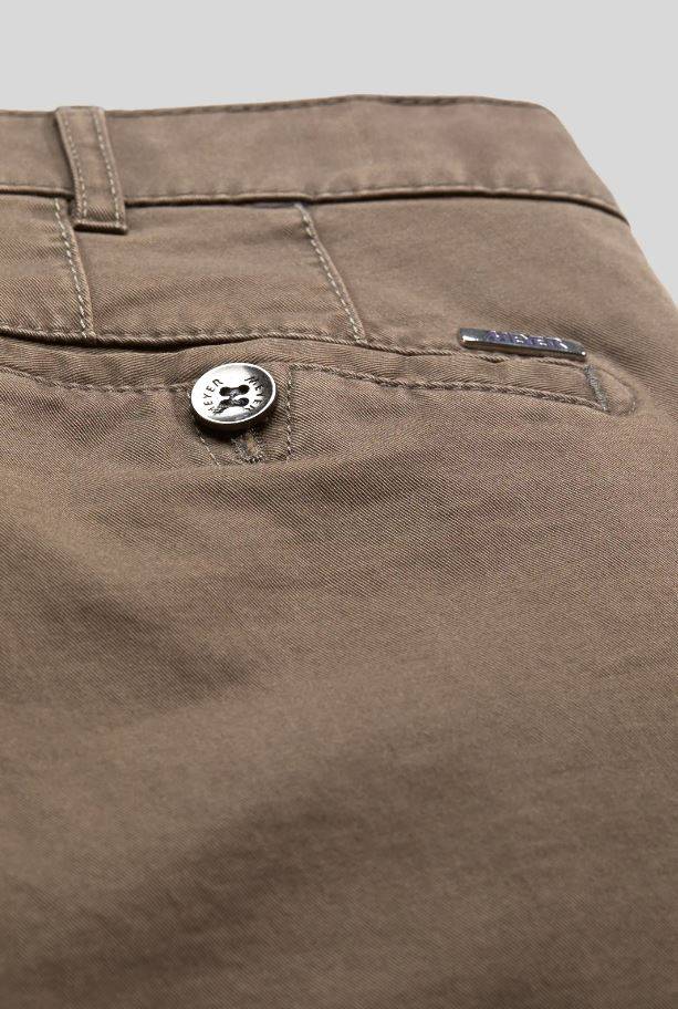 Meyer Pantalone color pietra meyer in cotone stretch drop quattro comfort fit Promozione Limitata
