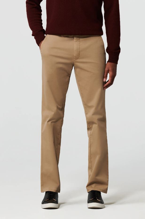 Meyer Pantalone color cammello meyer in cotone stretch drop quattro comfort fit