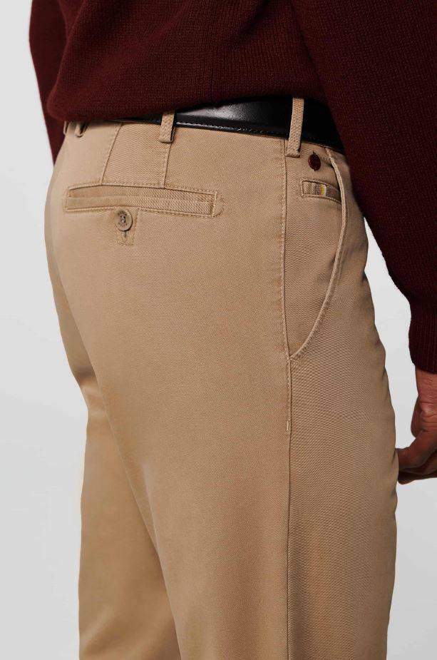 Meyer Pantalone color cammello meyer in cotone stretch drop quattro comfort fit Affare Del Giorno