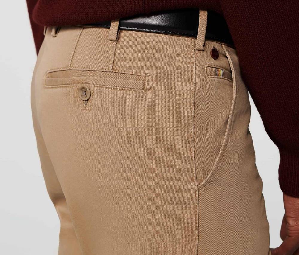 Meyer Pantalone color cammello meyer in cotone stretch drop quattro comfort fit Affare Del Giorno