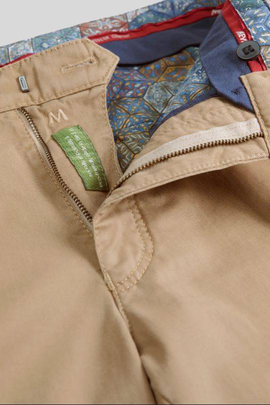 Meyer Pantalone color cammello meyer in cotone stretch drop quattro comfort fit Affare Del Giorno
