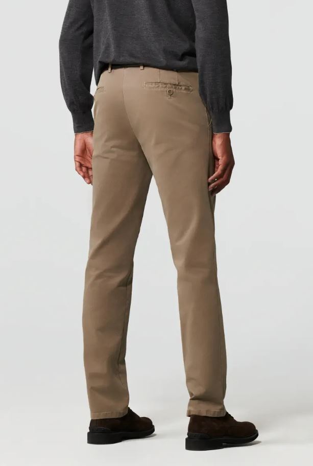 Meyer Pantalone beige meyer in cotone stretch drop quattro comfort fit Sottocosto