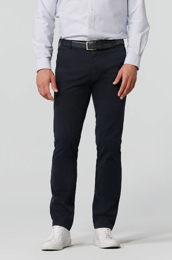 Meyer Pantalone blu meyer in cotone stretch drop quattro comfort fit