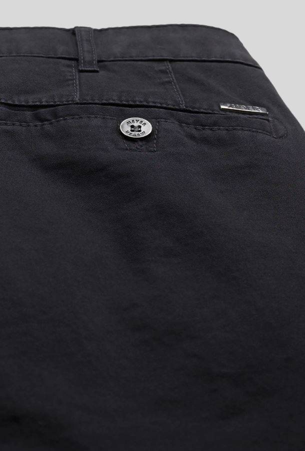 Meyer Pantalone blu meyer in cotone stretch drop quattro comfort fit Convenienza