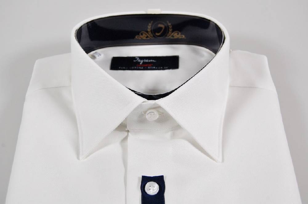 Ingram Camicia ingram no stiro cotone twill liscio vestibilità regolare Presa