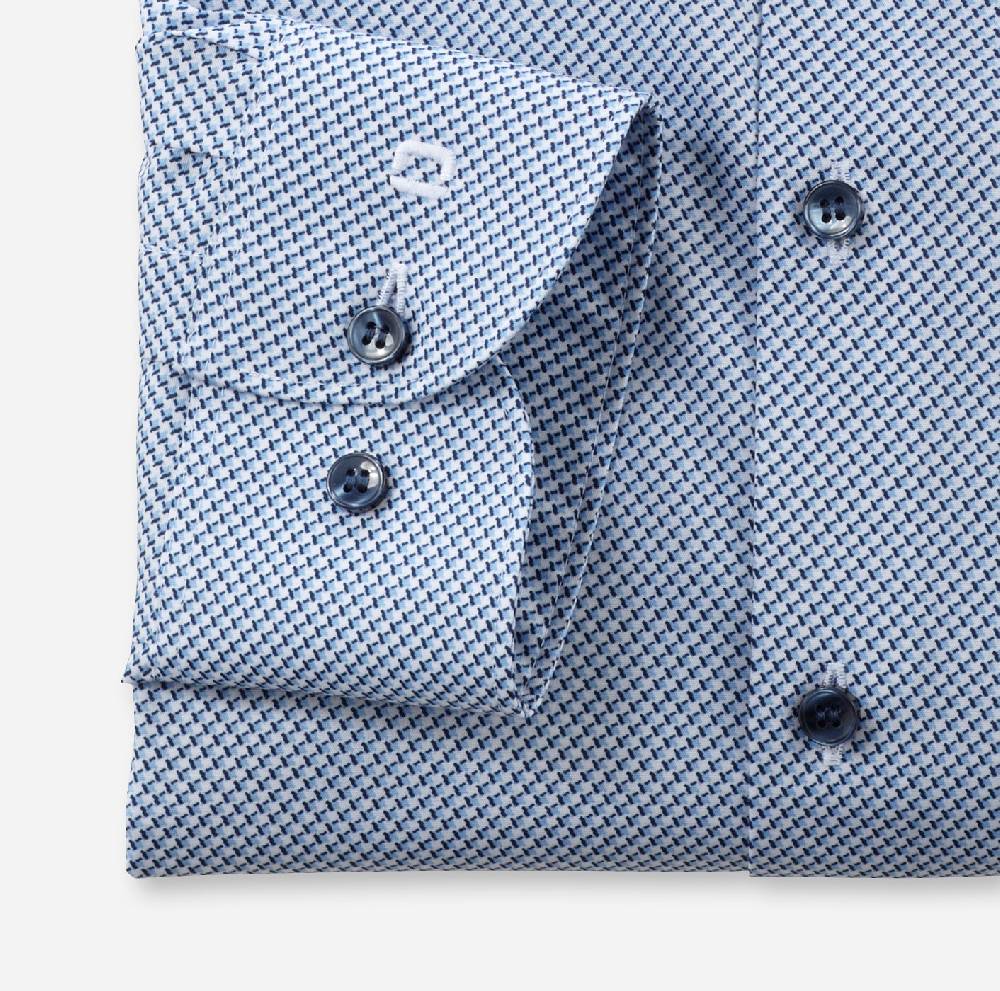Olymp Camicia olymp level five slim fit olymp cotone stretch stampato Sconti questo mese