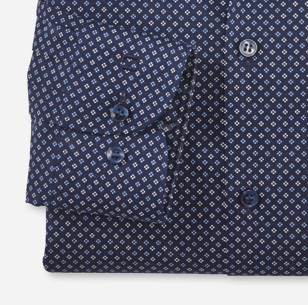 Olymp Camicia slim fit olymp cotone stretch stampato In Vendita