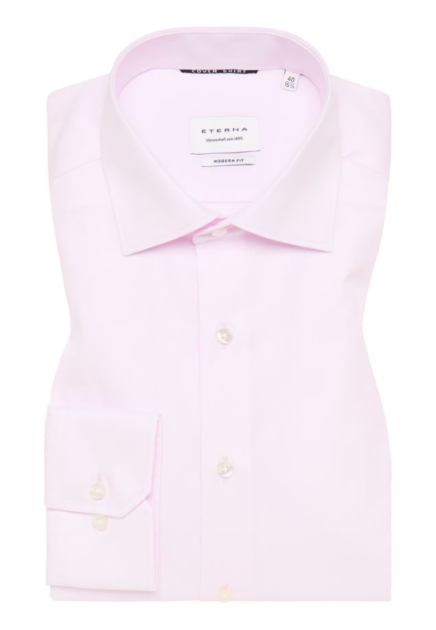 Eterna Camicia rosa eterna modern fit collo classico italiano Vendite Flash