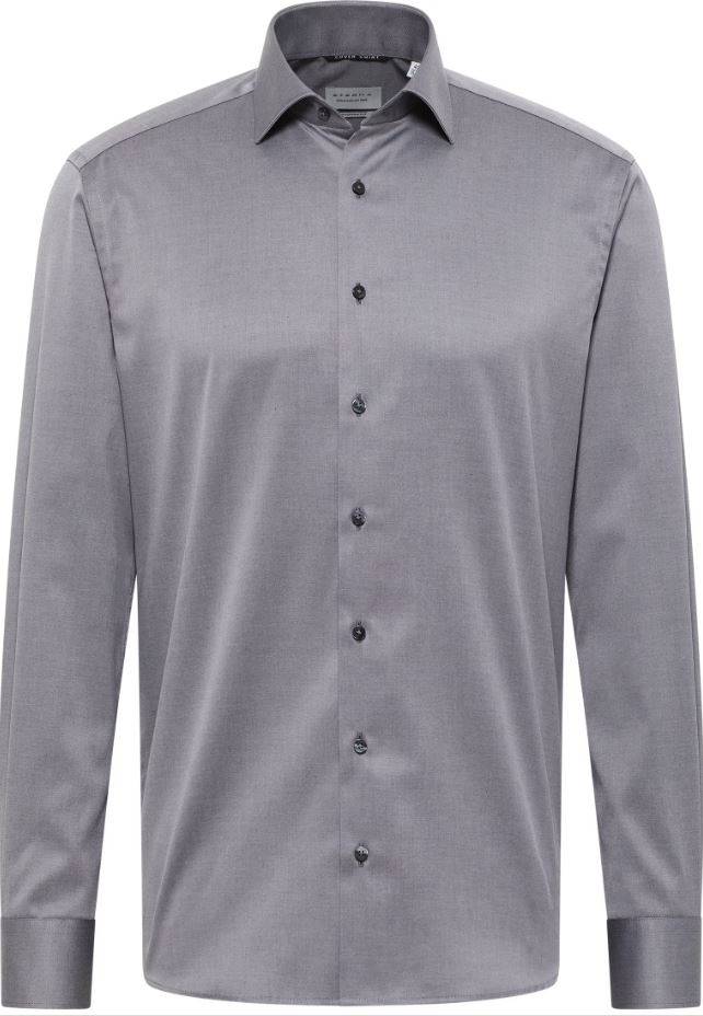 Eterna Camicia grigia eterna modern fit collo classico italiano In Saldo
