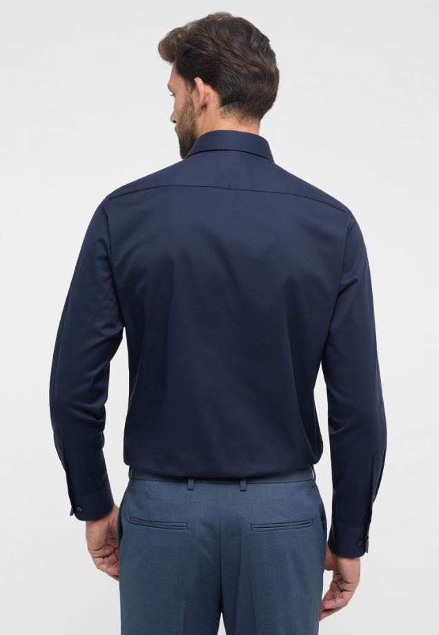 Eterna Camicia blu eterna modern fit collo classico italiano Nuova