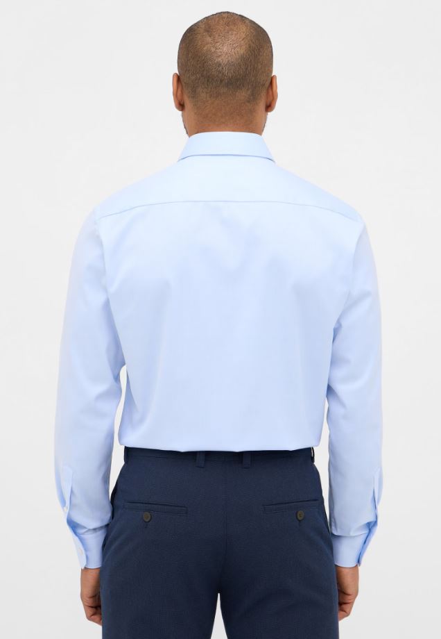 Eterna Camicia celeste eterna modern fit collo classico italiano Italia