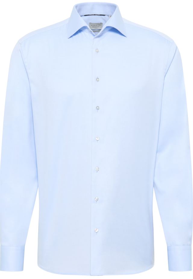 Eterna Camicia celeste eterna modern fit collo classico italiano Italia