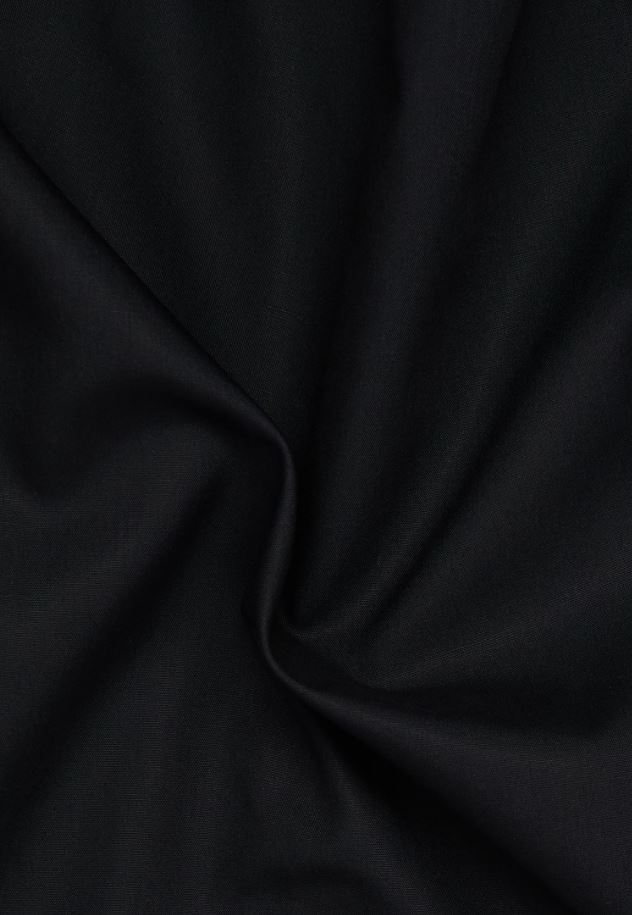 Eterna Camicia nera eterna comfort fit in popeline no stiro In Linea