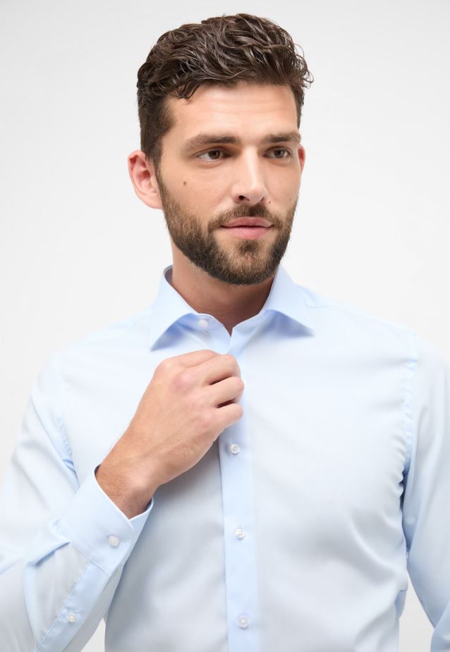 Eterna Camicia eterna slim fit in cotone popeline facile stiro Qualità