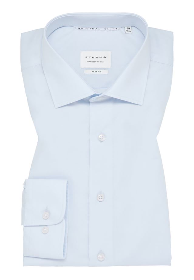 Eterna Camicia eterna slim fit in cotone popeline facile stiro Qualità