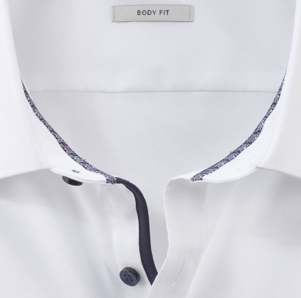 Olymp Camicia olymp level five bianca slim fit cotone stretch Spedizione Gratuita