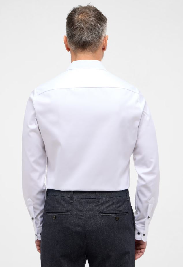 Eterna Camicia eterna slim fit bianca in cotone cover Soddisfazione Garantita