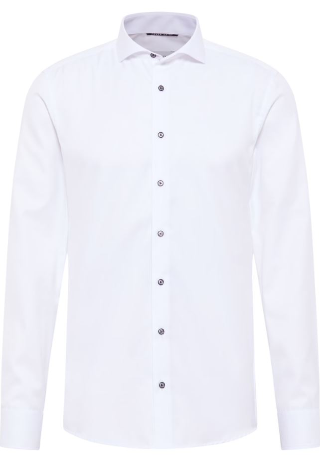 Eterna Camicia eterna slim fit bianca in cotone cover Soddisfazione Garantita