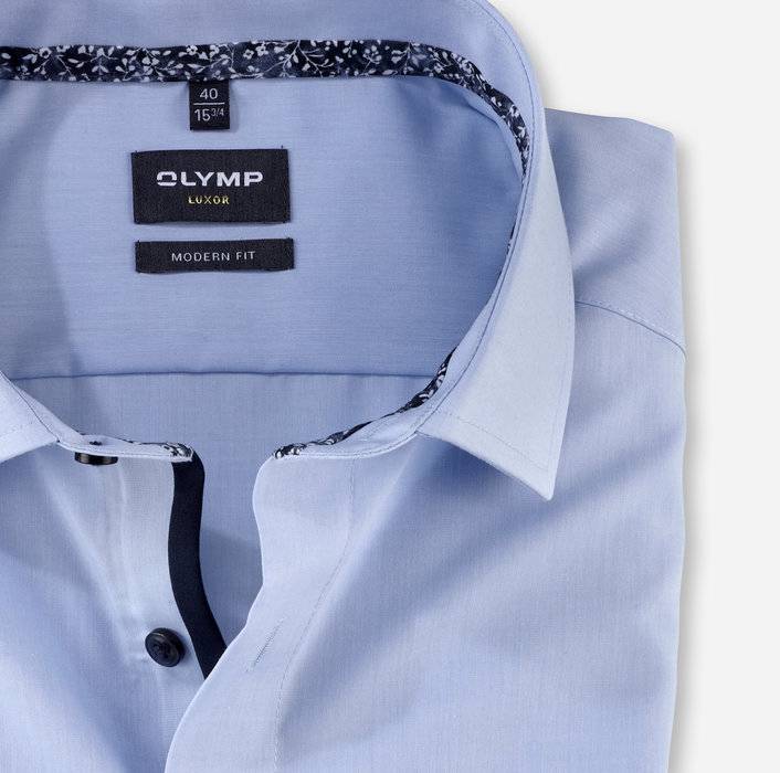 Olymp Camicia olymp celeste modern fit con taschino Fino Al -60%