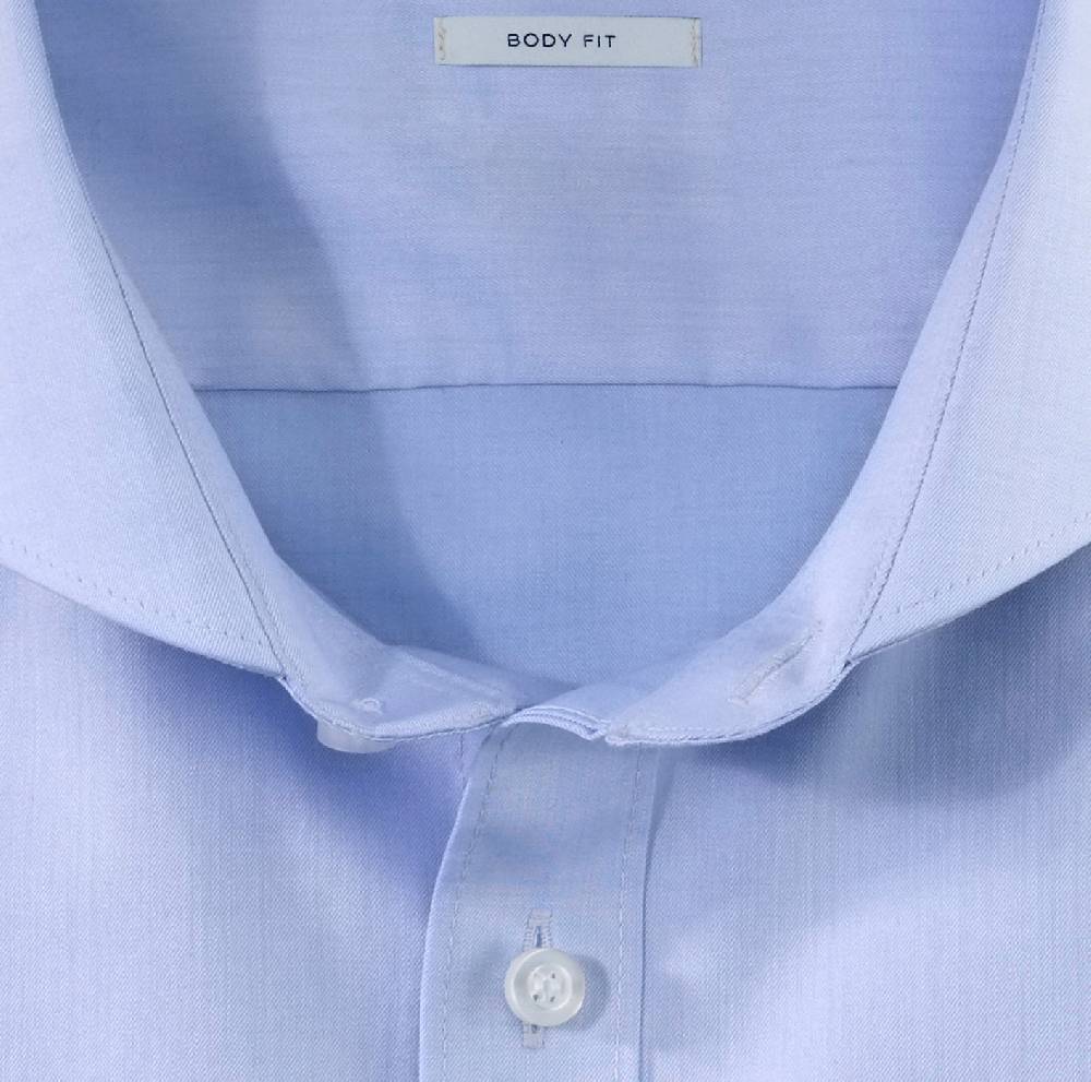 Olymp Camicia olymp celeste slim fit cotone twill stretch facile stiro Affare Del Giorno