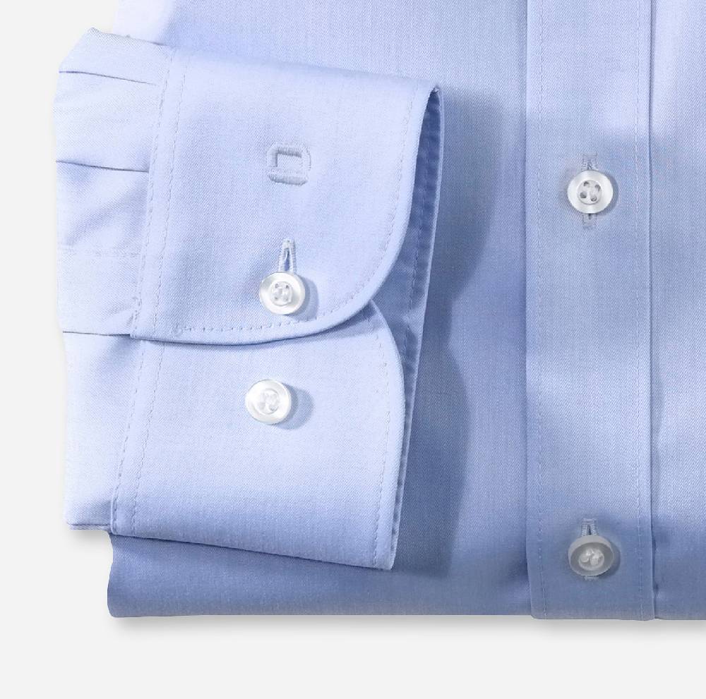 Olymp Camicia olymp celeste slim fit cotone twill stretch facile stiro Affare Del Giorno