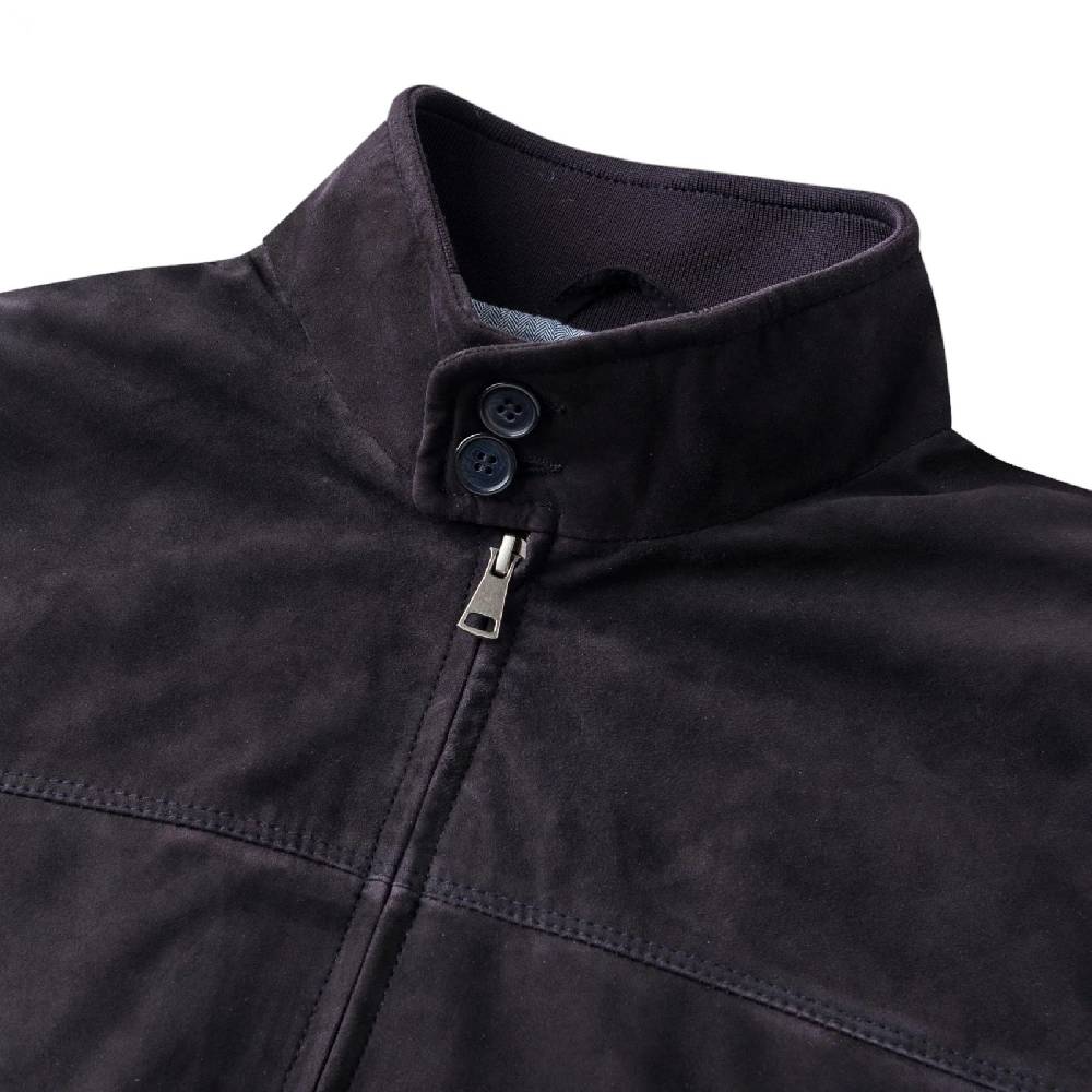 MCS Giacca bomber harrington mcs in pelle scamosciata Presa