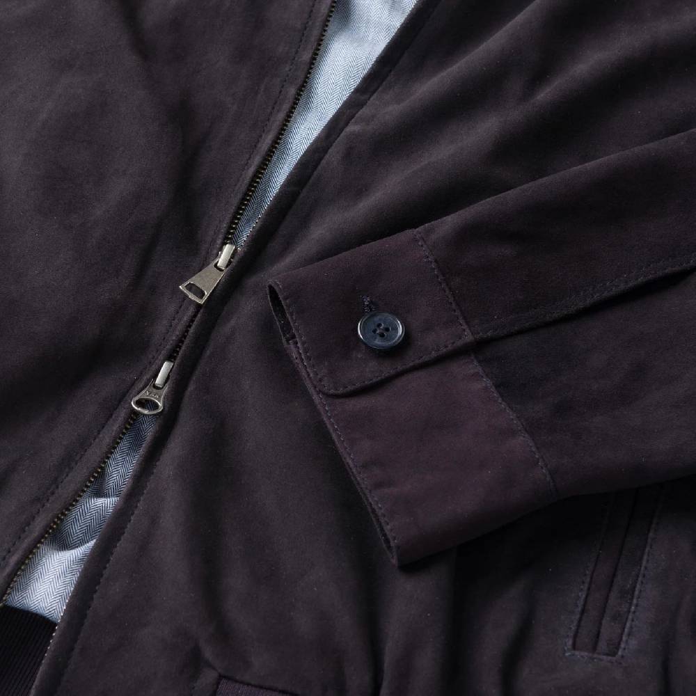 MCS Giacca bomber harrington mcs in pelle scamosciata Presa