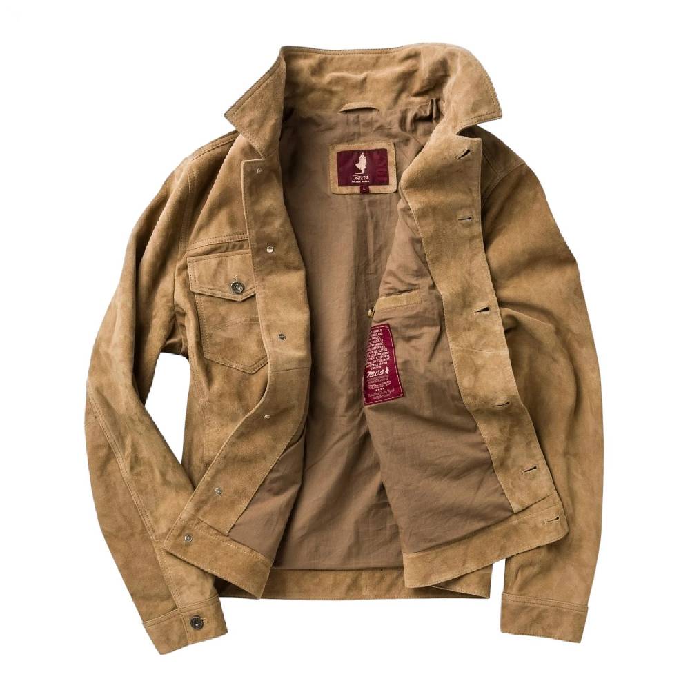 MCS Giacca sportiva mcs in pelle scamosciata Offerta