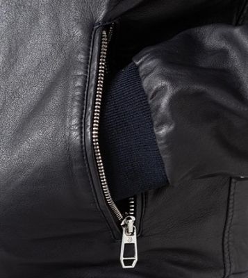 Milestone Giubbino bomber blu milestone in nappa di agnello Vendita Calda
