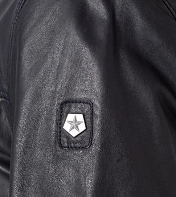 Milestone Giubbino bomber blu milestone in nappa di agnello Vendita Calda