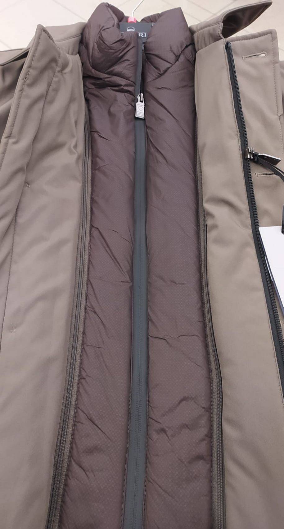 Adimari Trench impermeabile imbottito corda con pettorina anti vento staccabile Vendite Flash