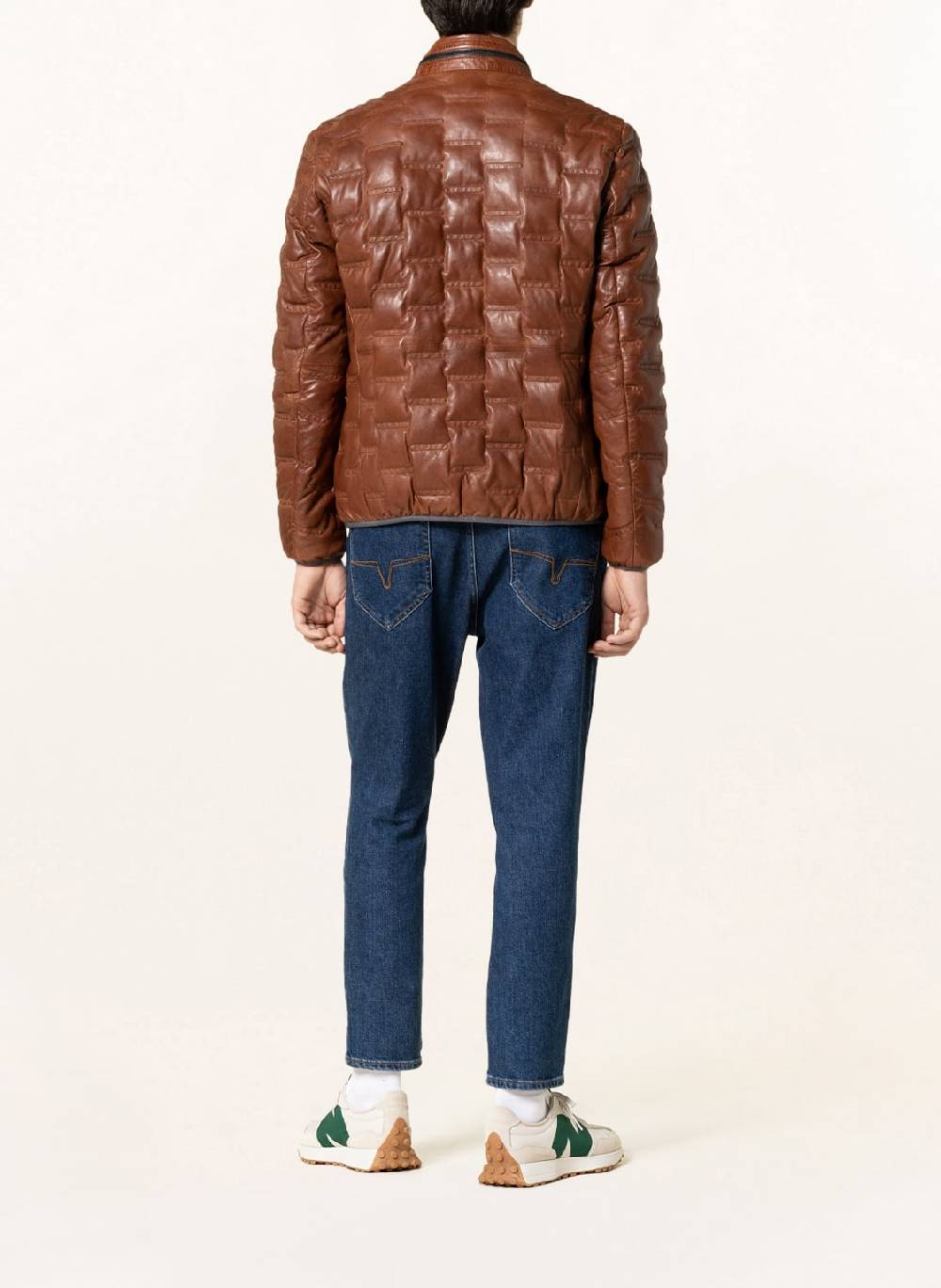 Milestone Giacca cognac trapuntata milestone in nappa di agnello Moda