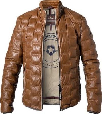 Milestone Giacca cognac trapuntata milestone in nappa di agnello Moda