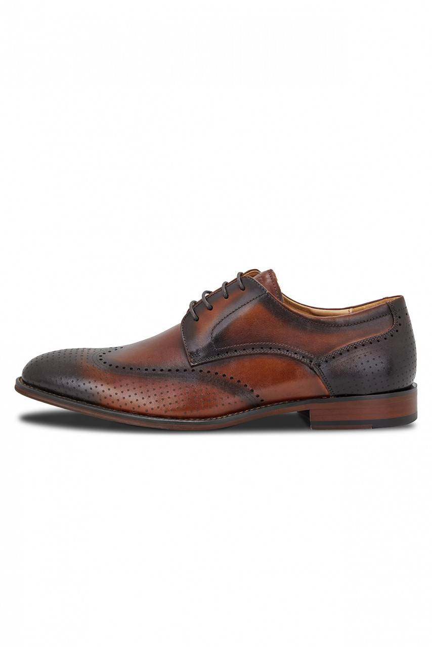 Digel Scarpa derby all'inglese color cognac elegante digel in vera pelle Italy