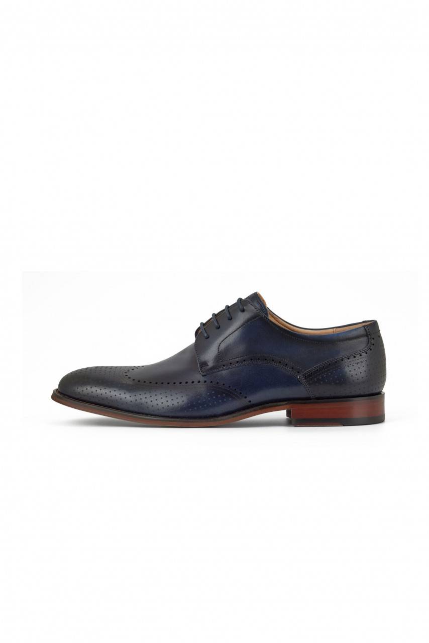 Digel Scarpa derby all'inglese blu elegante digel in vera pelle 2025