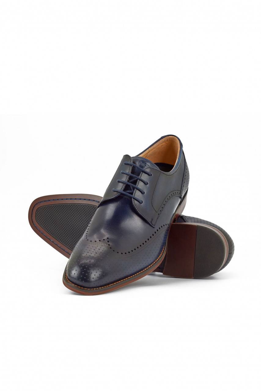 Digel Scarpa derby all'inglese blu elegante digel in vera pelle 2025