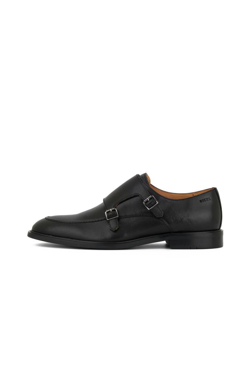 Digel Scarpa digel nera con doppia fibbia in pelle di vitello Vendita