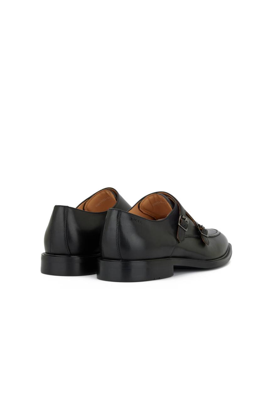 Digel Scarpa digel nera con doppia fibbia in pelle di vitello Vendita