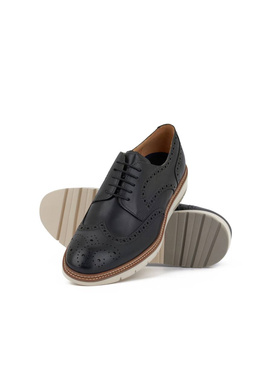 Digel Scarpa francesina all'inglese nera digel fondo gomma Promozione