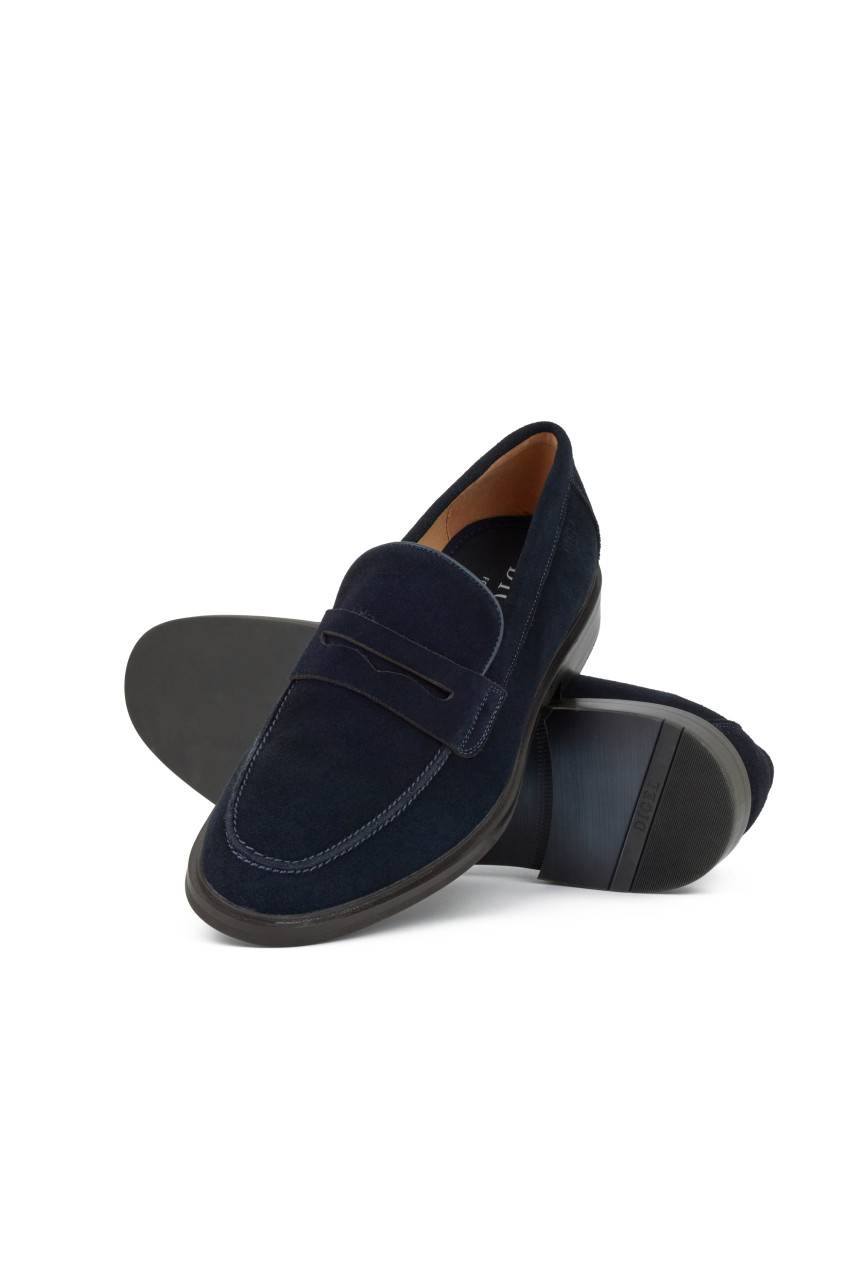 Digel Mocassino blu digel in pelle scamosciata Spedizione Gratuita