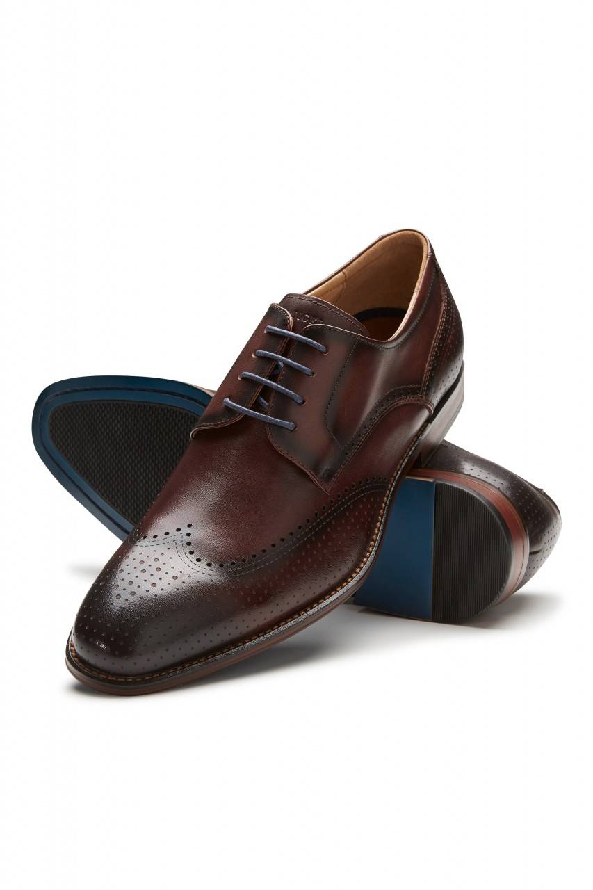 Digel Scarpa derby all'inglese marrone elegante digel in vera pelle Offerta temporanea