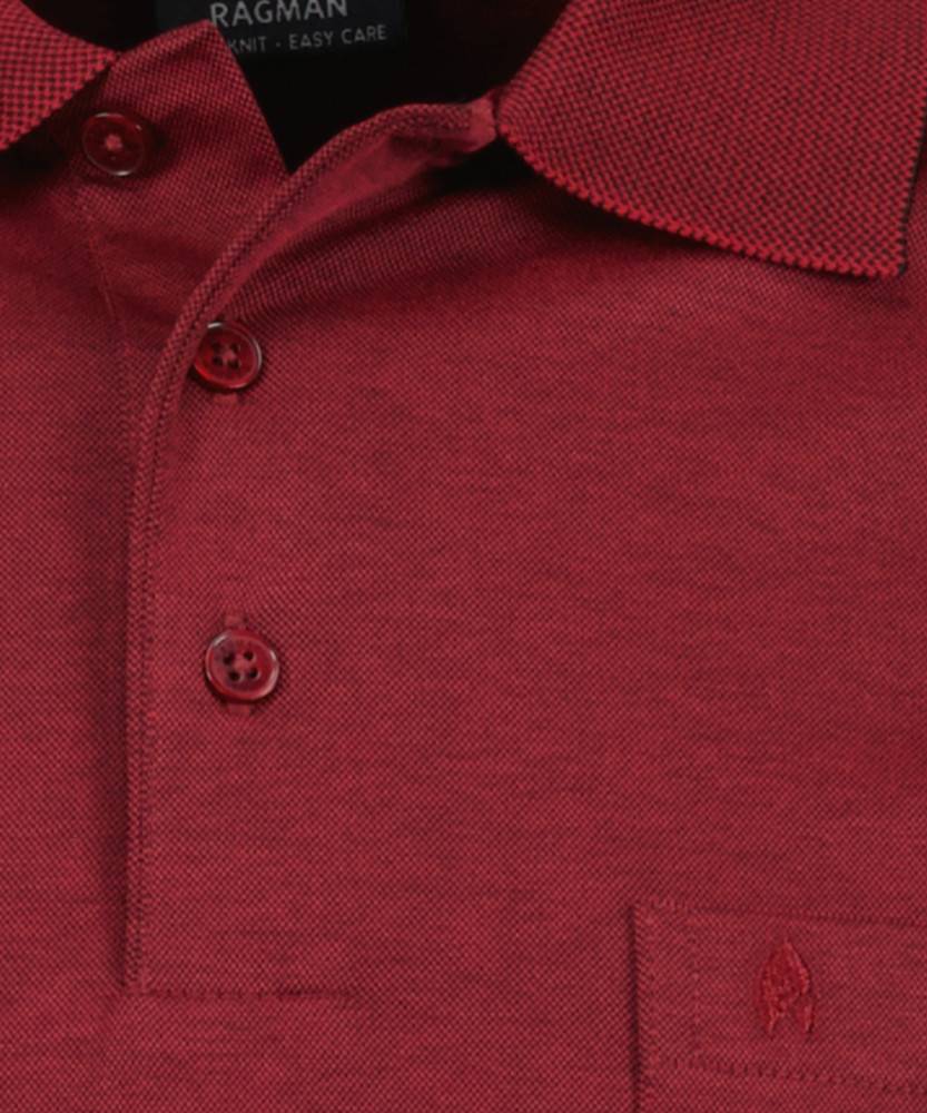 Ragman Polo bordo con taschino ragman no stiro modern fit Consegna Veloce