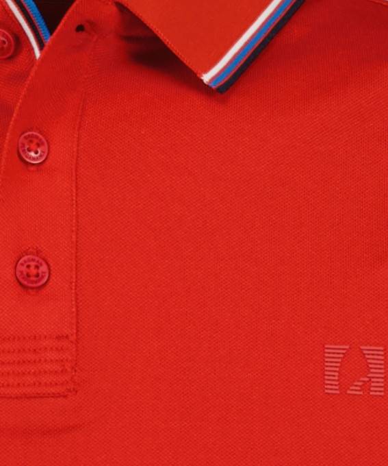 Ragman Polo rossa in tessuto performante ragman modern fit Sottocosto