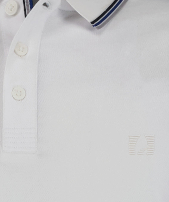 Ragman Polo bianca in tessuto performante ragman modern fit Presa