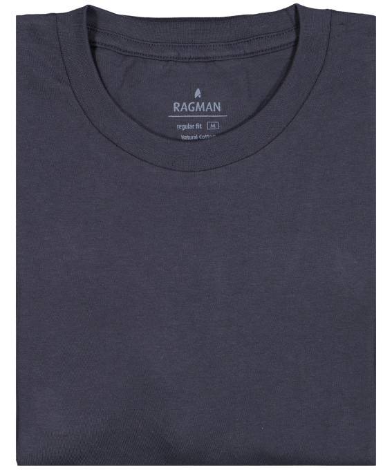 Ragman Due t-shirt blu ragman in puro cotone jersey Economico