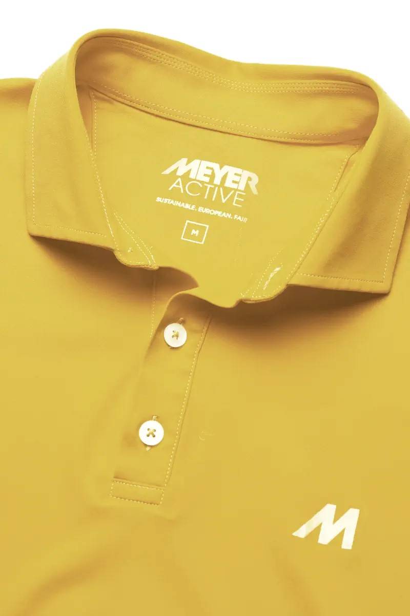 Meyer Polo meyer gialla tessuto performante tecnico In Vendita