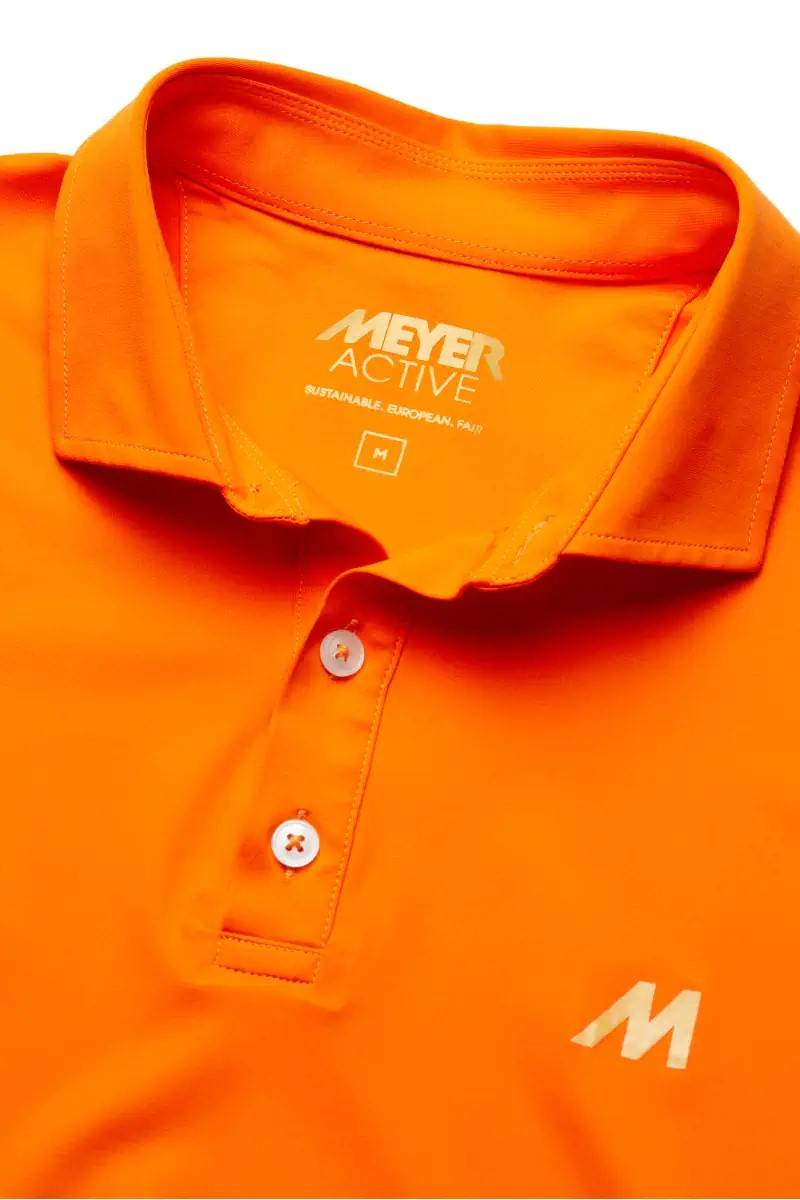 Meyer Polo meyer arancione tessuto performante tecnico Vendita Economica