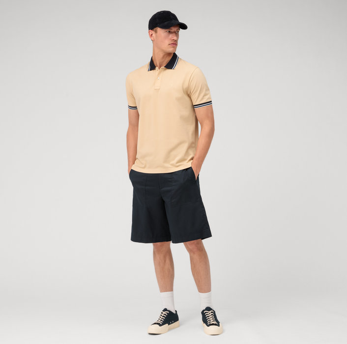 Olymp Polo beige naturale olymp regular fit cotone piqué Vendite Flash